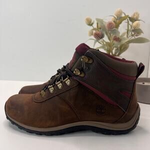 Timberland Norwood Mid Waterproof Leather Hiking Boot Brown Women's 8.5 Tried On